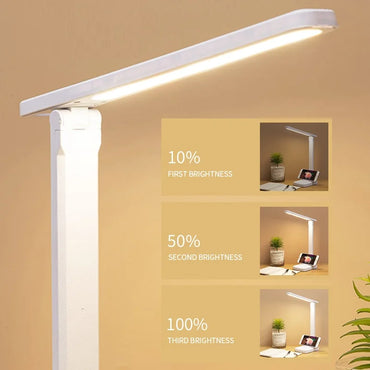 1PC Folding table lamp eye protection touch dimmable LED lamp student dormitory bedroom reading USB Plug In table lamp