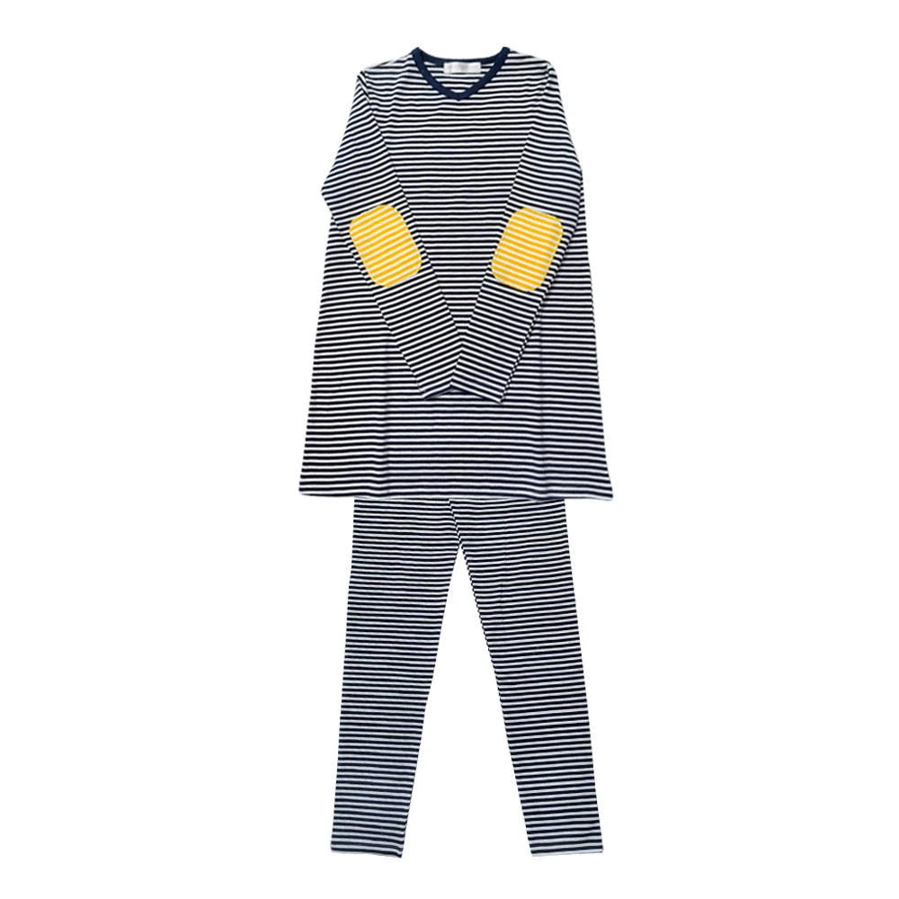 AS 2025 new autumn kids clothes set cotton striped pjs teen girl baby family clothes