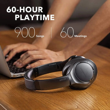Soundcore Anker Life Q20 Hybrid Active Noise Cancelling, Wireless Over Ear Bluetooth Headphones, 60H Playtime (Refurbished)
