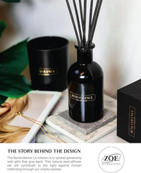 Reed Diffusers for Home, Rose & Sandalwood Relaxing Fragrance | Aromatherapy Reed Diffuser Sticks with Gift Box, Scented Sticks for Bathroom | Home Décor