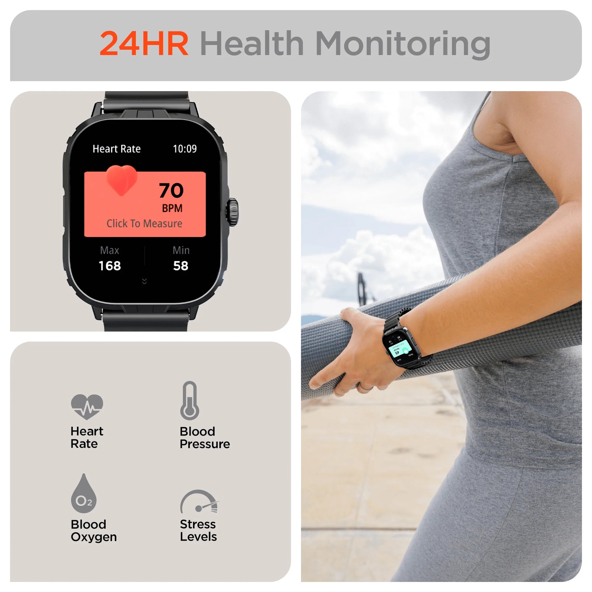 Hypergear FIT X2 Smartwatch and Fitness Tracker