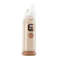 Electric Baby Nose Vacuum Cleaner Adjustable Infant Nasal Aspirator Rechargeable with 3 Silicone Nozzles for Newborns Toddlers