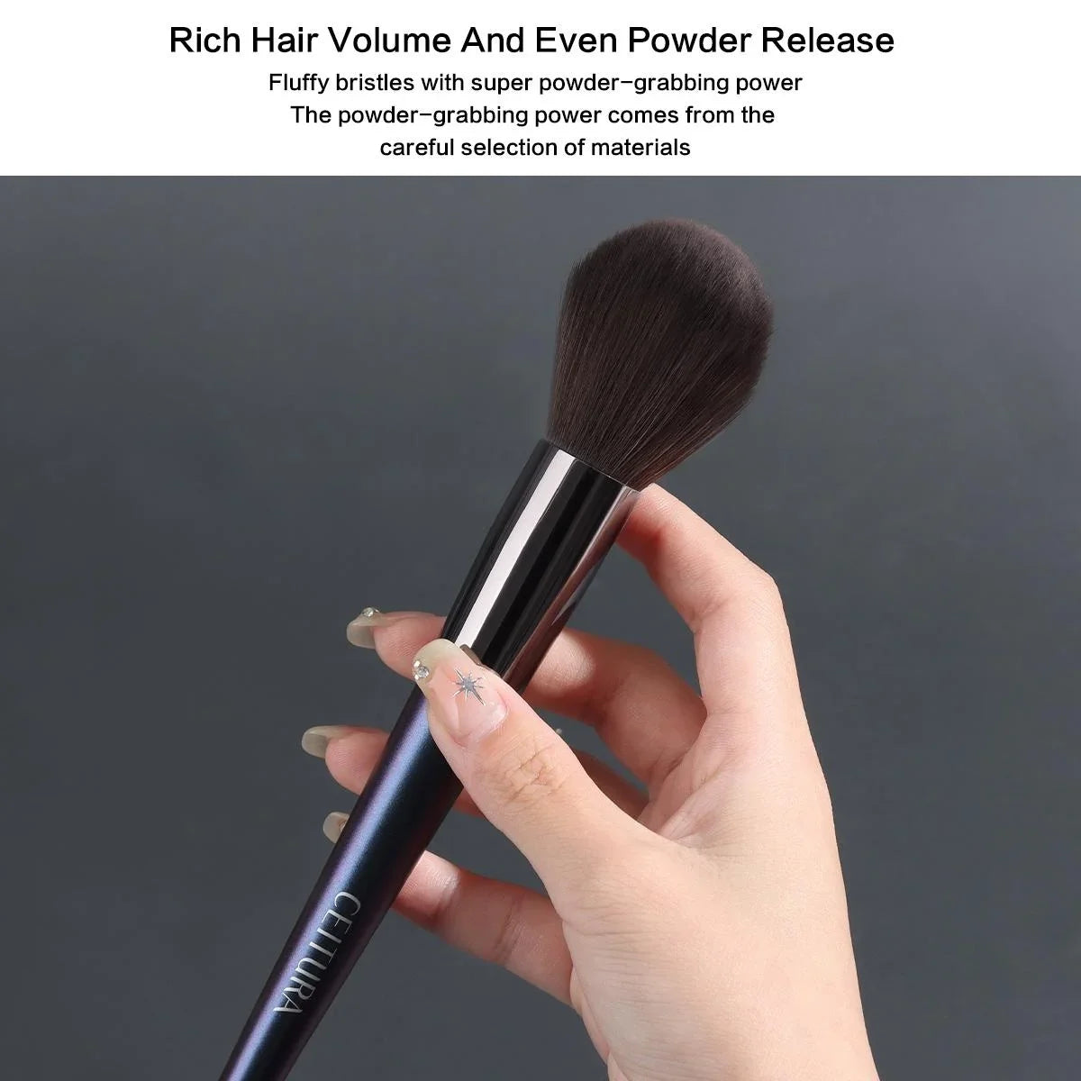 8PCS Professional Makeup Brush Set Eyeshadow Loose Powder Gray Squirrel Hair Gift Box Storage Bag Beauty Tools