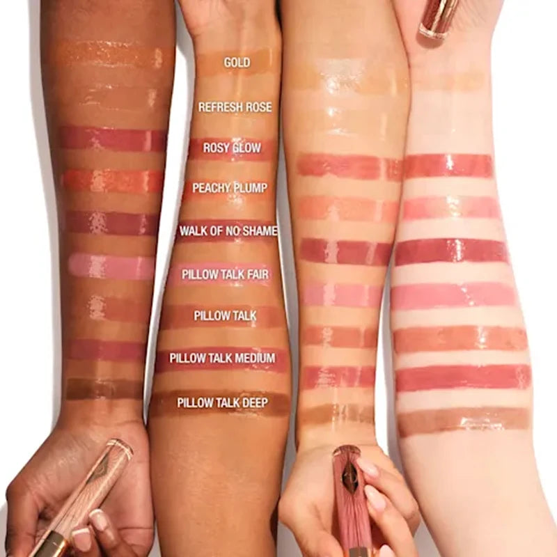 Charlotte Tilbury Sheer Cool-toned Pink Lipstick Lip Gloss Mirror Water Bedside Talk Mirror Lipstick Cosmetics High-shine Pout