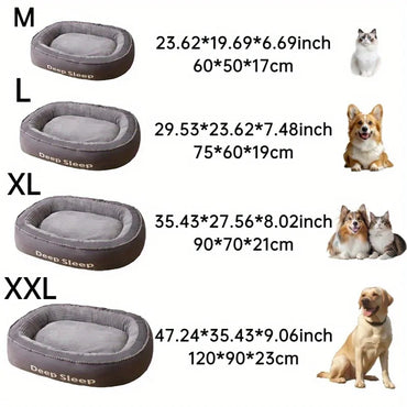 Pet Bed Comfortable Donut Round Dog Kennel Soft Washable Dog Cat Cushion Bed Warm Puppy Kitten House