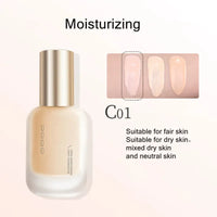 UODO Hydrating Oil-Control Foundation Liquid Long-Lasting Matte Finish Lightweight Formula For Oily&Combination Skin Base Makeup