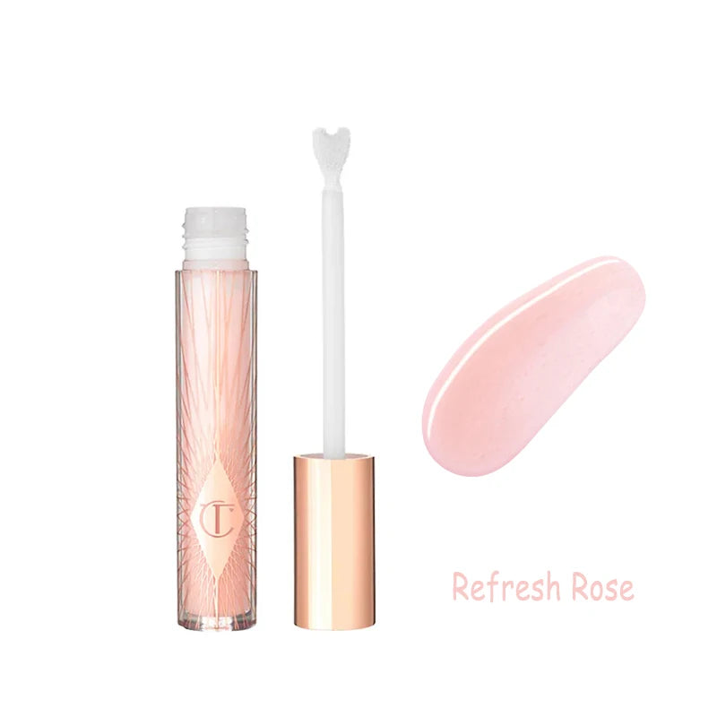 Charlotte Tilbury Sheer Cool-toned Pink Lipstick Lip Gloss Mirror Water Bedside Talk Mirror Lipstick Cosmetics High-shine Pout