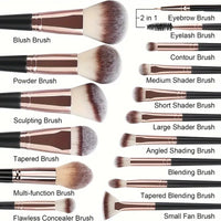 Professional 3/20PCS Makeup Brushes Set Soft Fluffy Eyeshadow Foundation Concealer Blending Blush Brush Kabuki Women Beauty Tool