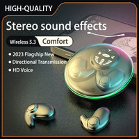 Invisible Sleep Wireless Earphone TWS Bluetooth 5.3 Headphones Hidden Earbuds IPX5 Waterproof Long Standby Sports Headset