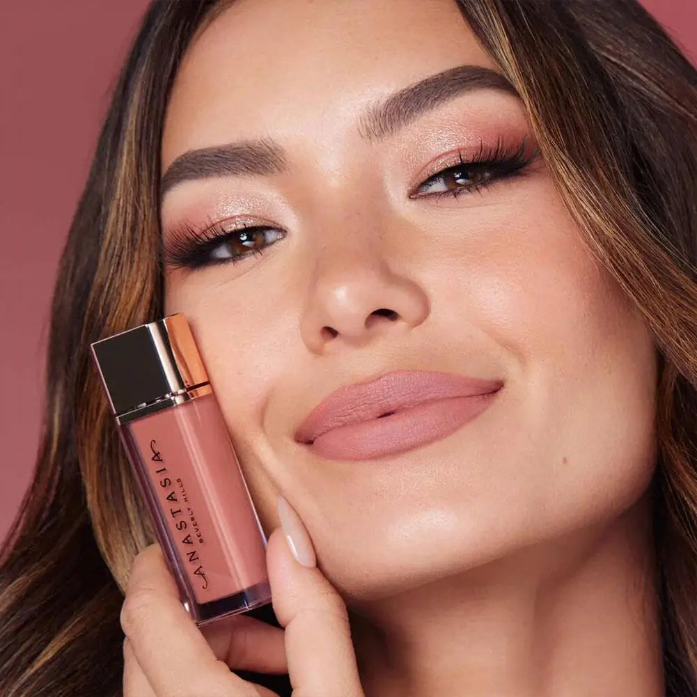 Matte Peachy Nude Lip Glaze Non Stick Cup Waterproof Long Lasting Hydrating 4 Colors Lipstick Korean Beauty Makeup Cosmetics