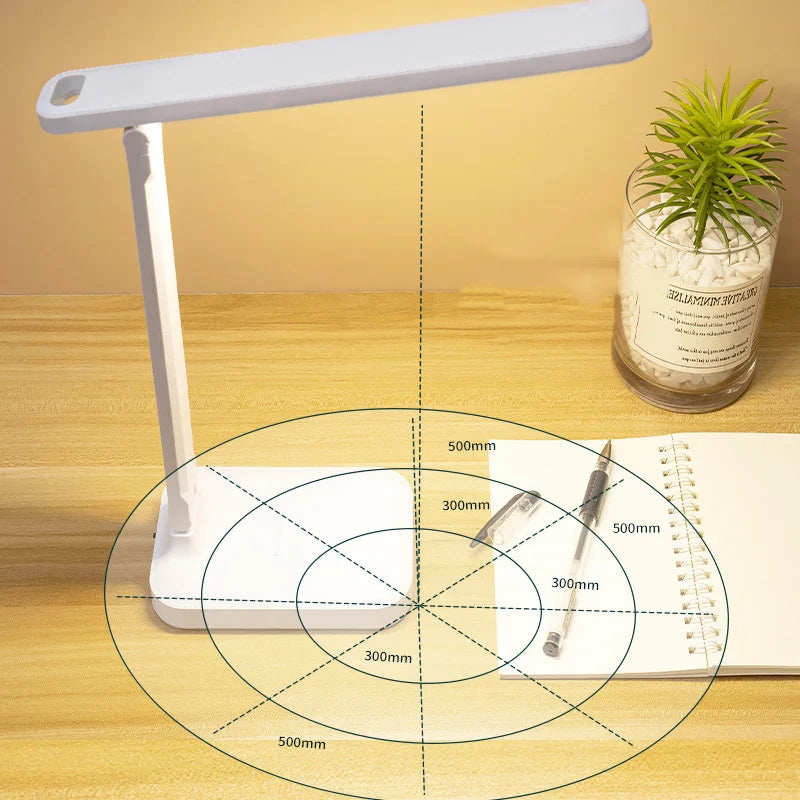 1PC Folding table lamp eye protection touch dimmable LED lamp student dormitory bedroom reading USB Plug In table lamp