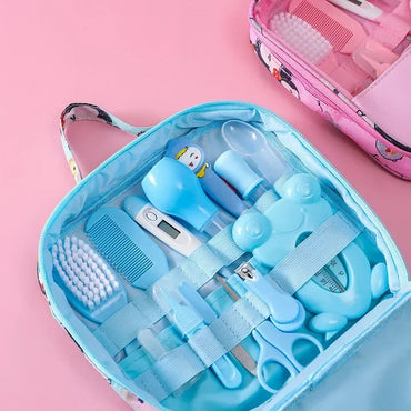 8/10/13pcs Newborn Baby Kids Nail Hair Health Care Thermometer Grooming Brush Kit Care Baby Essentials Newborn Material Safety