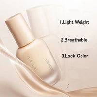 UODO Hydrating Oil-Control Foundation Liquid Long-Lasting Matte Finish Lightweight Formula For Oily&Combination Skin Base Makeup
