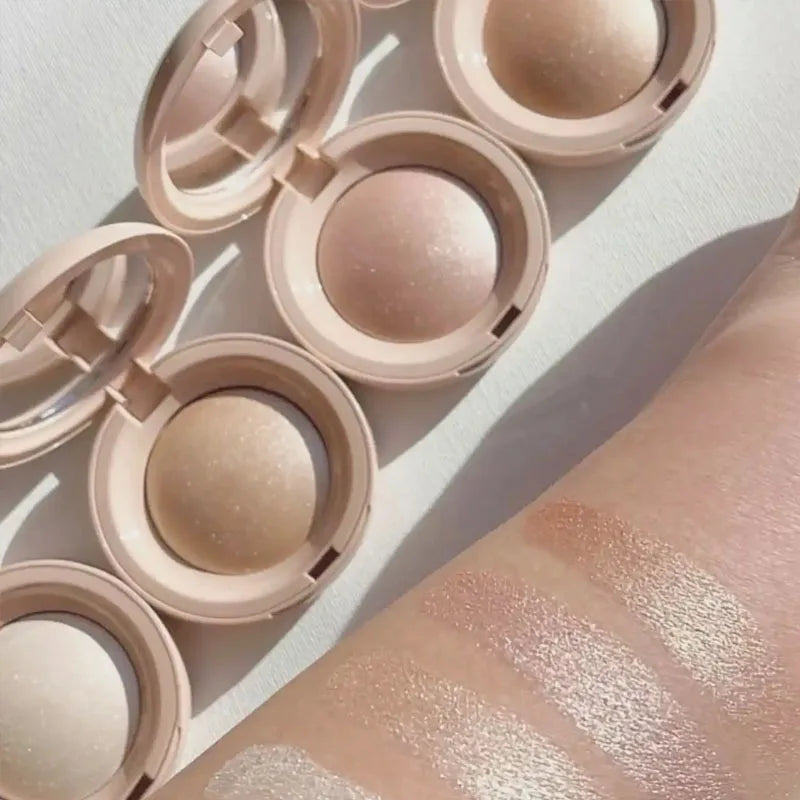 Rare Beauty Shimmer Powdery Powder Blusher Highlighter Face Body Illuminator Cosmetics Pressed Powder Oil Control Natural Makeup