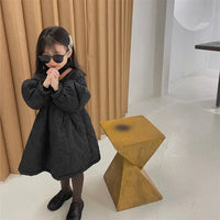 Children's Coats Autumn and Winter Coat with Floral Embroidery Puffed Sleeves Girls Coat Baby Girl Winter Clothes