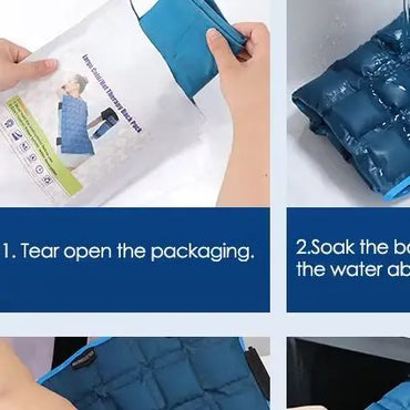 US Stock Reusable Big Ice Pack Cold Hot compress Self-Absorbing Water Back Pad for Shoulder Knee Joint Muscle Post-Operative