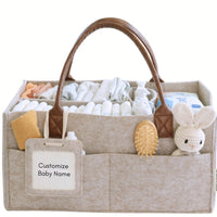 Diaper Caddy Organizer, Nursery Storage Basket For Newborn Essentials, Neutral Gift For Baby Shower, Registry Must-