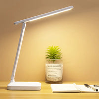 1PC Folding table lamp eye protection touch dimmable LED lamp student dormitory bedroom reading USB Plug In table lamp