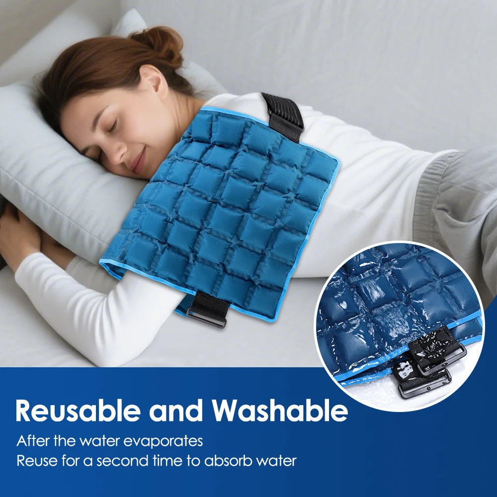 US Stock Reusable Big Ice Pack Cold Hot compress Self-Absorbing Water Back Pad for Shoulder Knee Joint Muscle Post-Operative