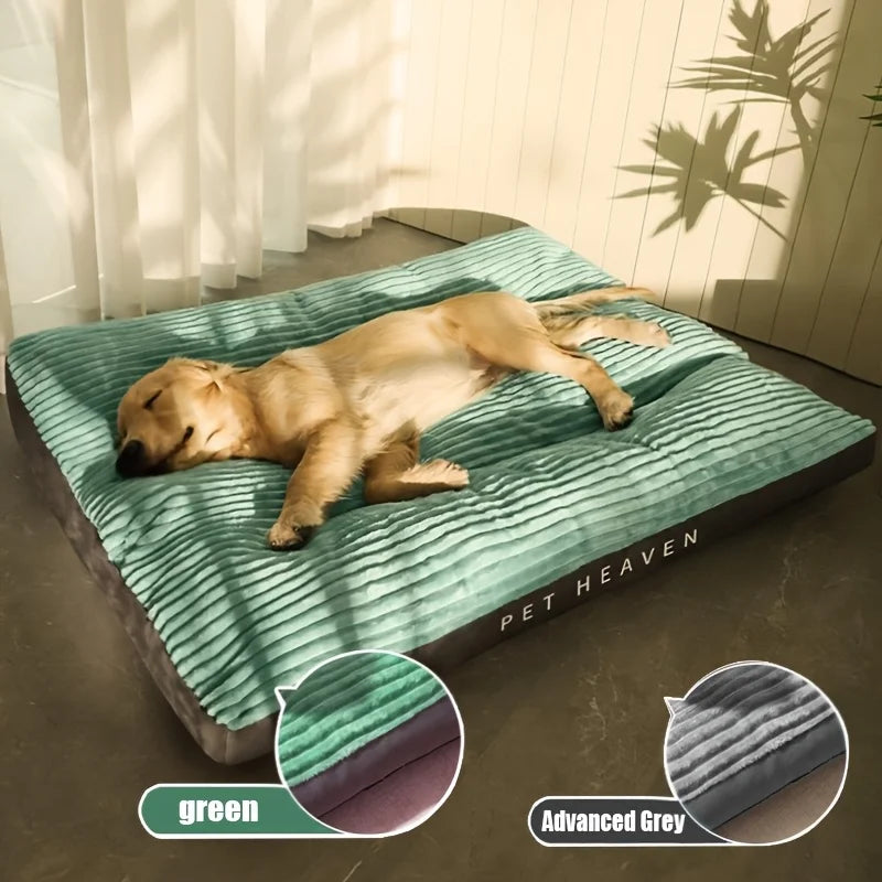 Thickened Ultra-Soft Luxury Dog Mattress - Exclusive Pet Bed Cushion, Comfortable and Warm Rectangular Dog Bed, Suitable for All Seasons, Ultimate Comfort, Machine Washable, Easy-Care Pet Paradise for the Living Room, Oval Sh