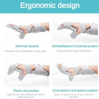 Stroke Hand Brace Support Adjustable Finger Night Hand Splint Support Orthopedic Wrist Rest Arthritis Tendonitis Rehabilitation