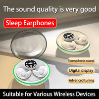 Invisible Sleep Wireless Earphone TWS Bluetooth 5.3 Headphones Hidden Earbuds IPX5 Waterproof Long Standby Sports Headset