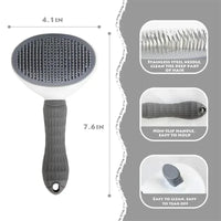 Self Cleaning Pet Dog Brush Cat Comb, Pet Hair Remover Brush for Dogs Cats Grooming Tools, Dematting Comb Pet Accessories