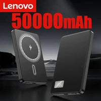 Lenovo 50000mAh Portable Magnetic Wireless Power Bank PD22.5W Super Fast Charging External Battery For Magsafe IPhone Samsung