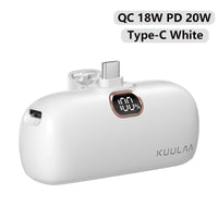 KUULAA Power Bank 5000mAh Portable Charger 20W, for iPhone 16 Plus/15 Pro Max, Samsung S23 Series, Huawei, iPad Pro/Air, AirPods
