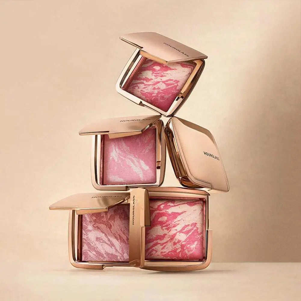 Hourglass Shimmer Blush Highlighter Diffused Heat Bright Red B Glow Natural Nude Makeup Face Product