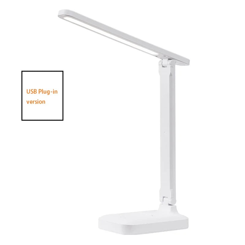 1PC Folding table lamp eye protection touch dimmable LED lamp student dormitory bedroom reading USB Plug In table lamp