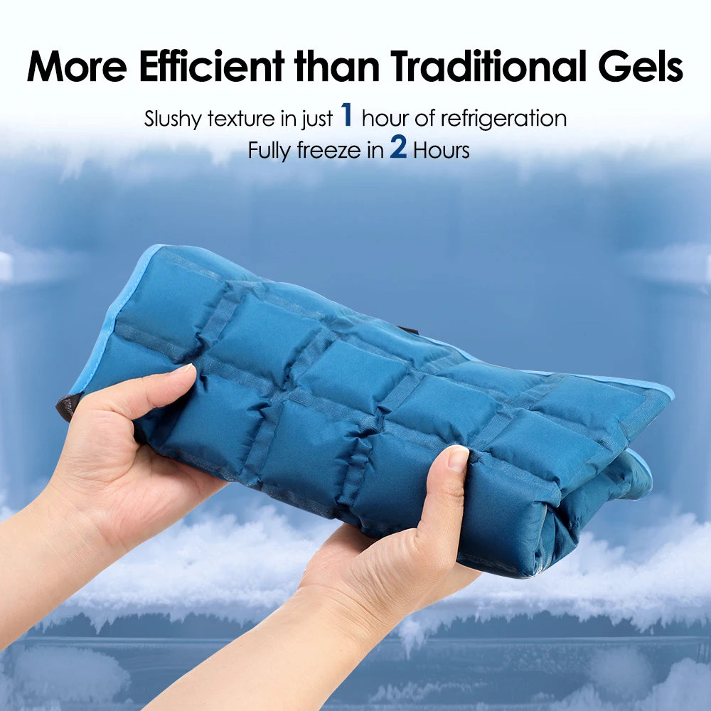 US Stock Reusable Big Ice Pack Cold Hot compress Self-Absorbing Water Back Pad for Shoulder Knee Joint Muscle Post-Operative