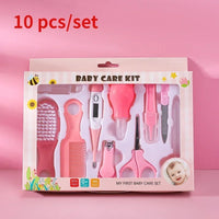 8/10/13pcs Newborn Baby Kids Nail Hair Health Care Thermometer Grooming Brush Kit Care Baby Essentials Newborn Material Safety