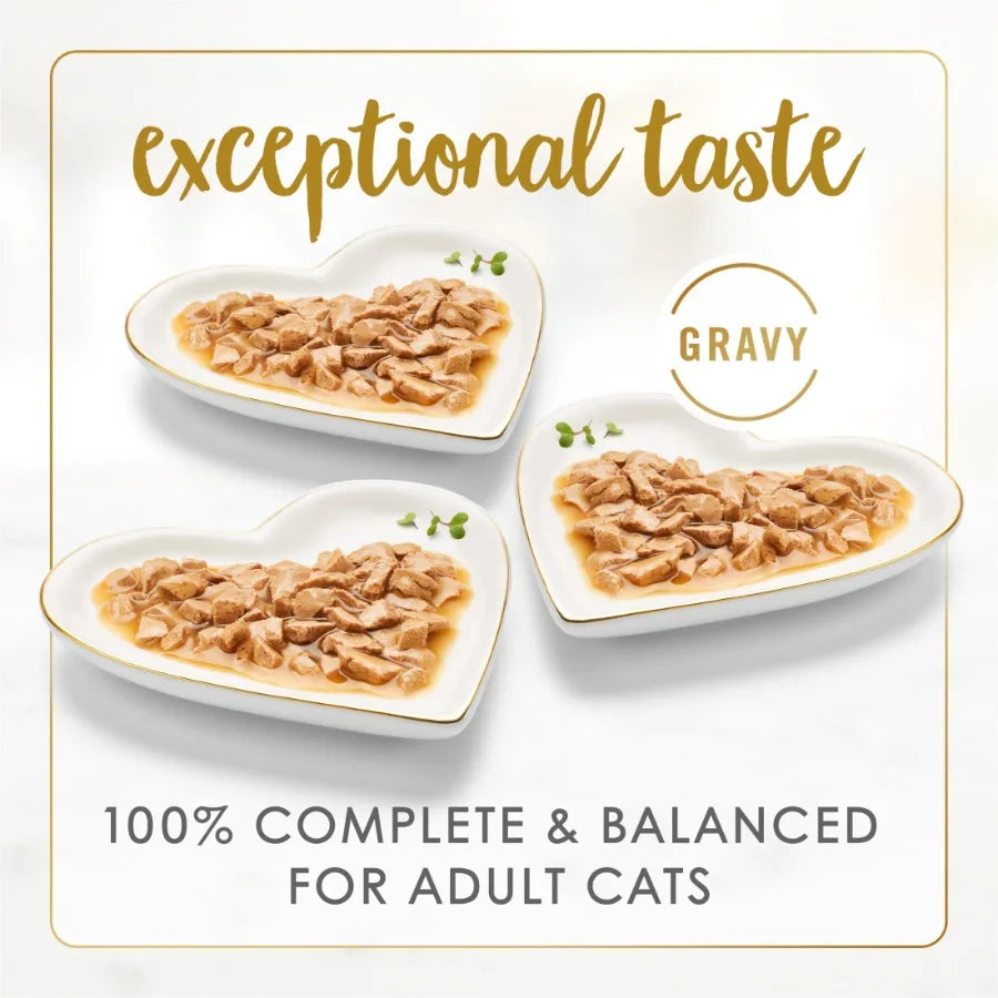 Purina Gravy Lovers Wet Cat Food 3 oz Cans 24 Pack Flavorful Chicken Beef in Gravy High Moisture Soft Texture for Cats