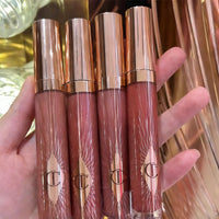 Charlotte Tilbury Sheer Cool-toned Pink Lipstick Lip Gloss Mirror Water Bedside Talk Mirror Lipstick Cosmetics High-shine Pout