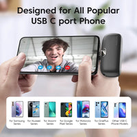 KUULAA Power Bank 5000mAh Portable Charger 20W, for iPhone 16 Plus/15 Pro Max, Samsung S23 Series, Huawei, iPad Pro/Air, AirPods
