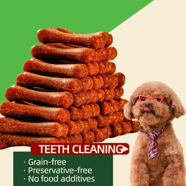 Beef Flavored Dental Chew Bones for Dogs – 100g, Delicious & Long-Lasting Oral Care Snack
