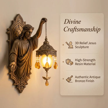 Jesus Christ Gothic Wall Sconce, Vintage Bohemian Religious LED Wall Lamp for Bedroom Hallway Church Home Decor fast shipping