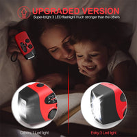 Emergency Radio Crank Solar Hand Weather 1000Mah Power Bank Charger Flash Light